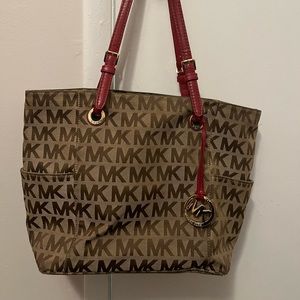 Michael Kors logo Monogram Canvas Tote Bag